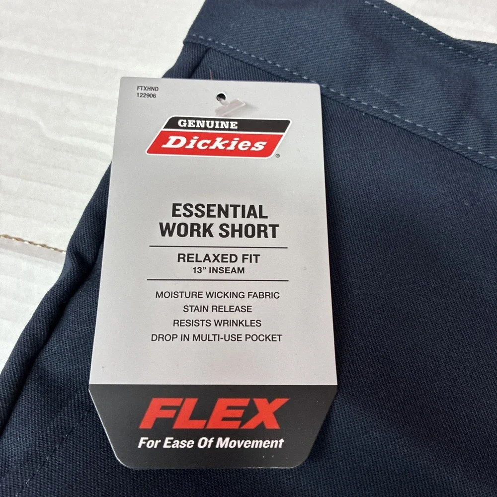 Dickies Essential Work Shorts Men's Size 44 Blue Flex Relaxed Fit 13